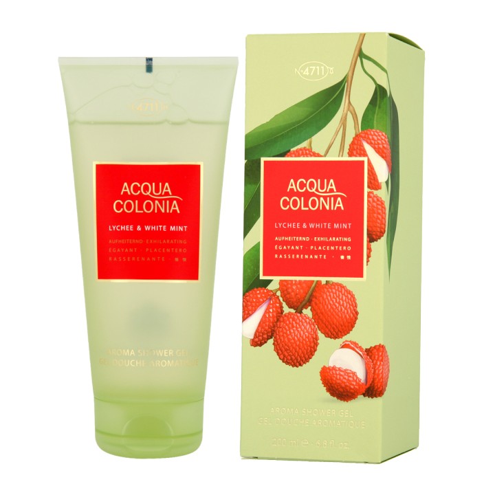 4711 Acqua Colonia Lychee & White Mint Perfumed Shower Gel 200 ml (unisex)