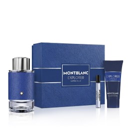 Montblanc Explorer Ultra Blue EDP 100 ml + EDP MINI 7,5 ml + SG 100 ml (herren)