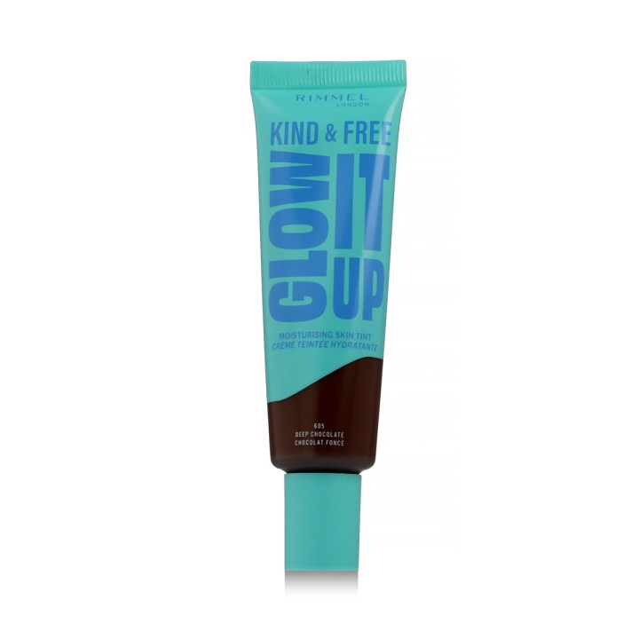 Rimmel London Kind & Free Glow It Up Moisturising Skin Tint (605 Deep Chocolate) 30 ml