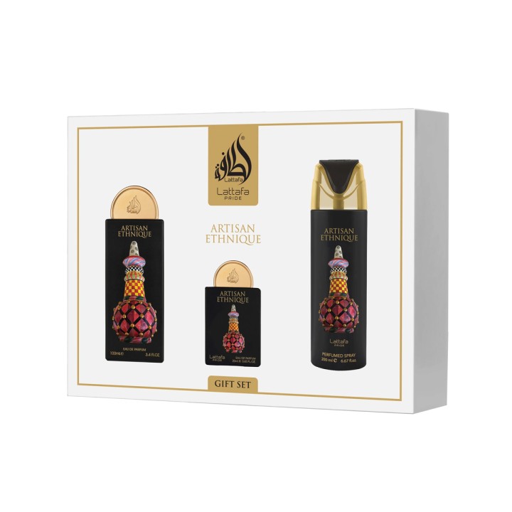 Lattafa Pride Artisan Ethnique EDP 100 ml + EDP 20 ml + DEO VAPO 200 ml (unisex)