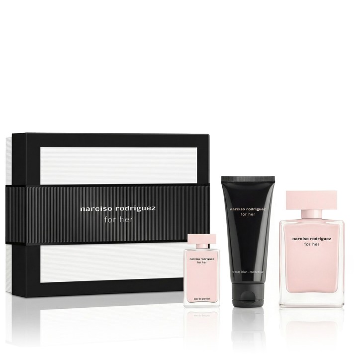 Narciso Rodriguez For Her EDP 50 ml + EDP MINI 7.5 ml + BL 50 ml (donna)