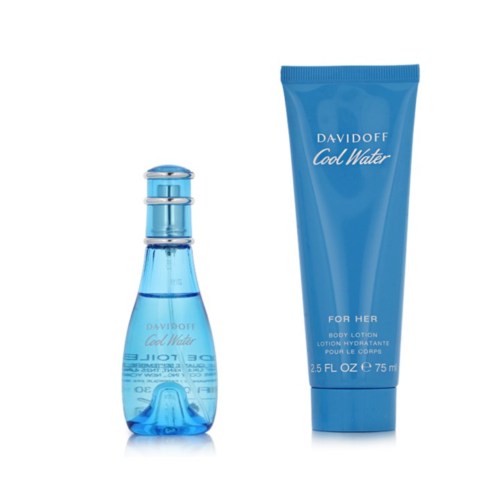 Davidoff Cool Water for Women EDT 30 ml + BL 75 ml (donna)