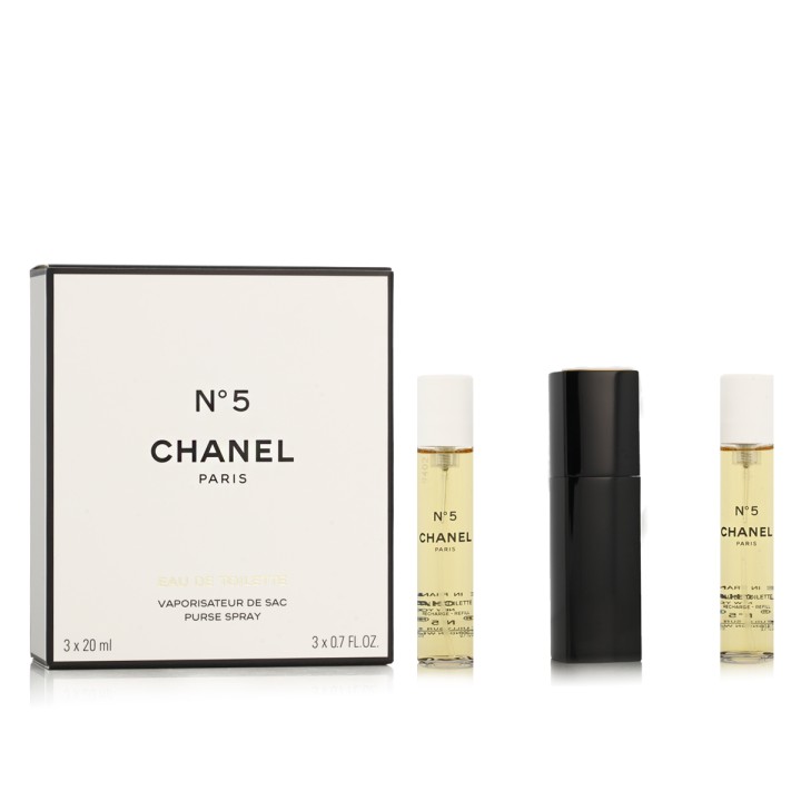 Chanel No 5 EDT Refillable 20 ml + EDT Refill 2 x 20 ml (dames)