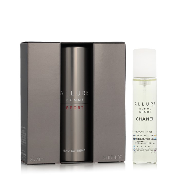 Chanel Allure Homme Sport Eau Extrême EDT Refillable 20 ml + EDT Refill 2 x 20 ml (herren)