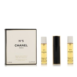 Chanel No 5 EDP Refillable 20 ml + EDP Refill 2 x 20 ml (dames)
