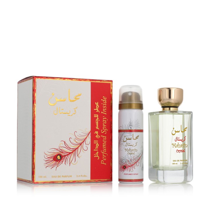 Lattafa Mahasin Crystal EDP 100 ml + DEO VAPO 75 ml (damen)