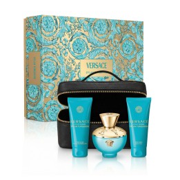 Versace Pour Femme Dylan Turquoise EDT 100 ml + SG 100 ml + BG 100 ml + Cosmetic bag (donna)
