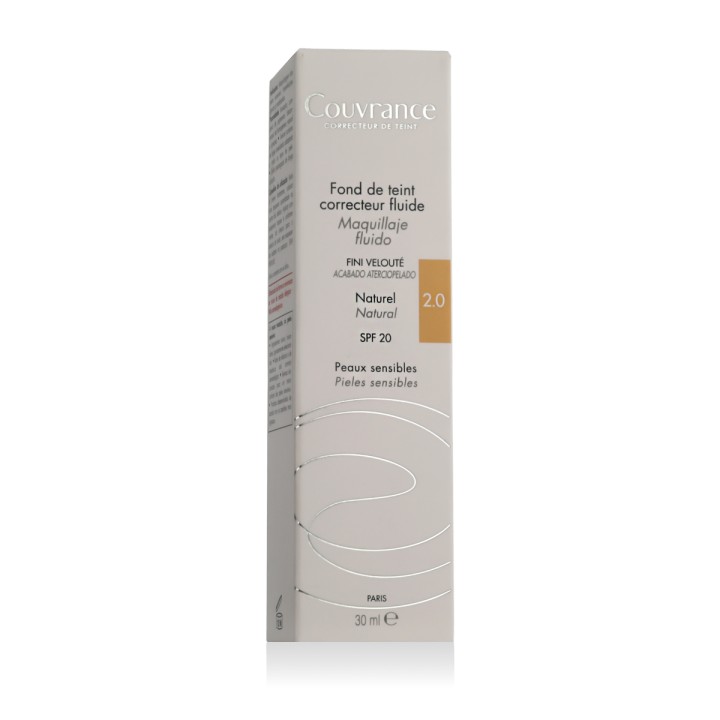 Avène Couvrance Fluid Foundation Corrector SPF 20 (2.0 Natural) 30 ml
