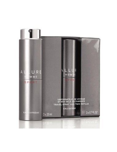 Chanel Allure Homme Sport Eau Extrême EDT Refillable 20 ml + EDT Refill 2 x 20 ml (herren)