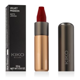 KIKO MILANO Velvet Passion Matte Lipstick (345 Lacquer Red) 3,5 g