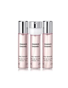 Chanel Chance Eau Tendre EDT 3 x 20 ml pocket spray refill W