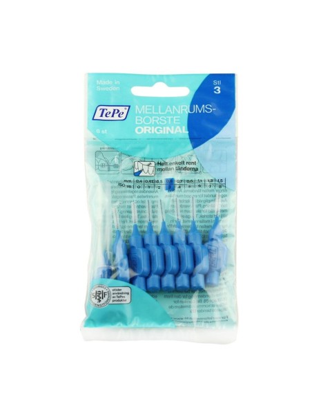 TePe Original Interdental Brushes 3 Blue (0,6 mm) 8 pcs