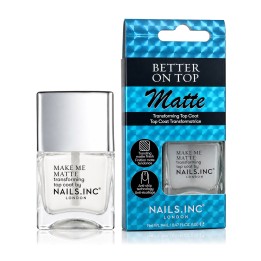 Nails Inc. Better On Top Matte Transforming Top Coat (Make Me Matte) 14 ml