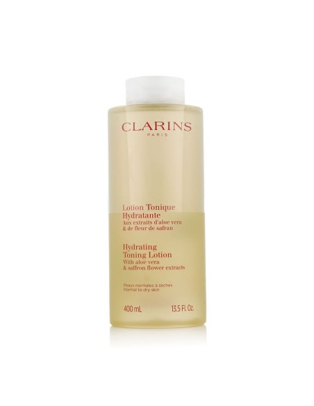 Clarins Hydrating Toning Lotion Aloe Vera & Saffron Flower 400 ml Clarins Hydrating Toning Lotion Aloe Vera & Saffron Flower 400 ml