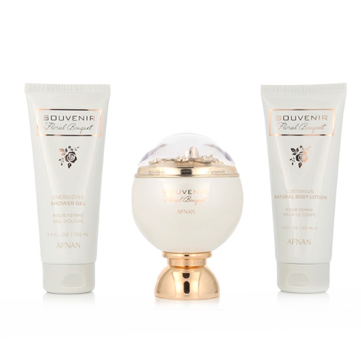 Afnan Souvenir Floral Bouquet EDP 100 ml + SG 100 ml + BL 100 ml (dames)