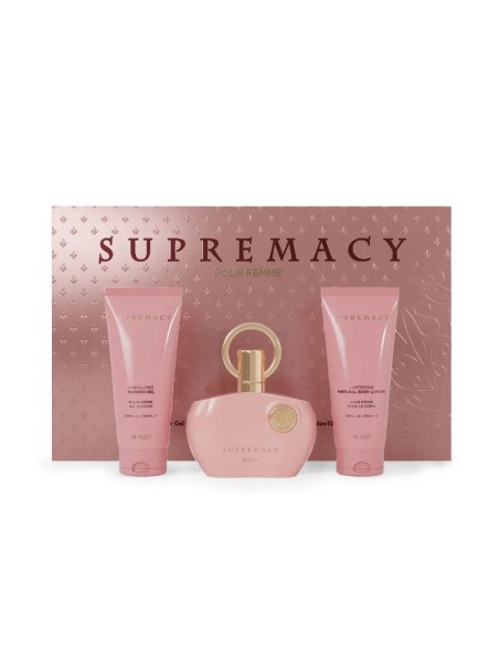 Afnan Supremacy Pink EDP 100 ml + SG 100 ml + BL 100 ml (woman)