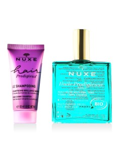 Nuxe Huile Prodigieuse Néroli Multi-Purpose Dry Oil 100 ml + Hair Prodigieux HighShine Shampoo 30 ml