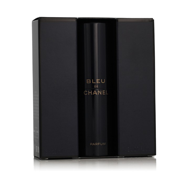 Chanel Bleu de Chanel Parfum vreckový sprej plniteľný 20 ml + Parfum náplň 2 x 20 ml (hombre)