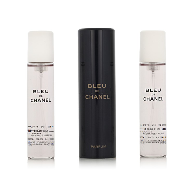 Chanel Bleu de Chanel Parfum vreckový sprej plniteľný 20 ml + Parfum náplň 2 x 20 ml (herren)