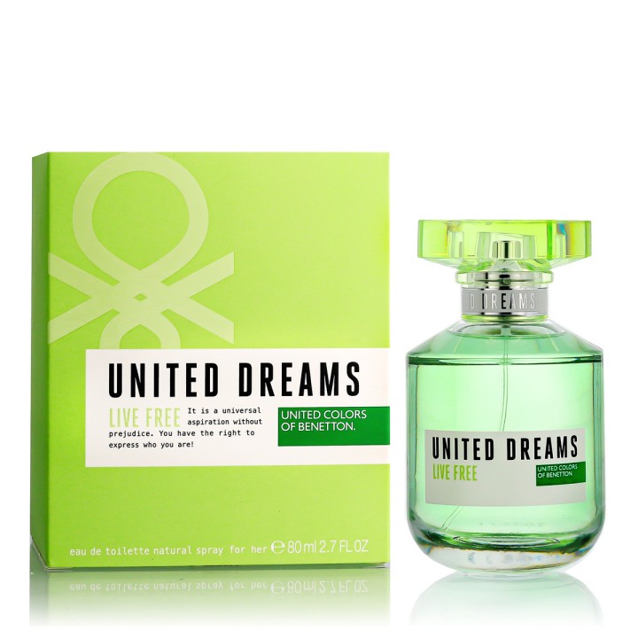 Benetton United Dreams Live Free Eau De Toilette 80 ml (donna)