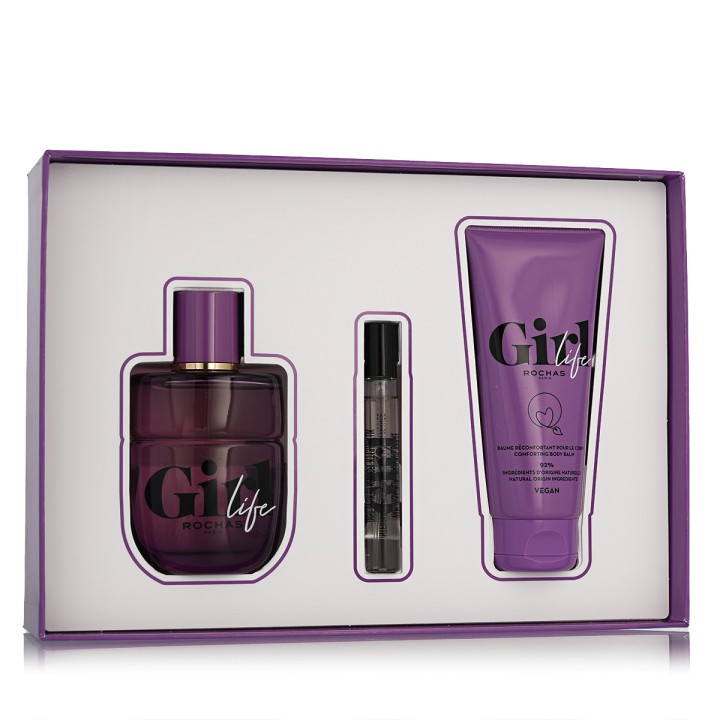 Rochas Girl Life EDP 75 ml + EDP MINI 7,5 ml + Body Balm 100 ml (mujer)
