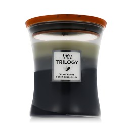 WoodWick Trilogy Medium Hourglass Candles Scented Candle Warm Woods 275 g