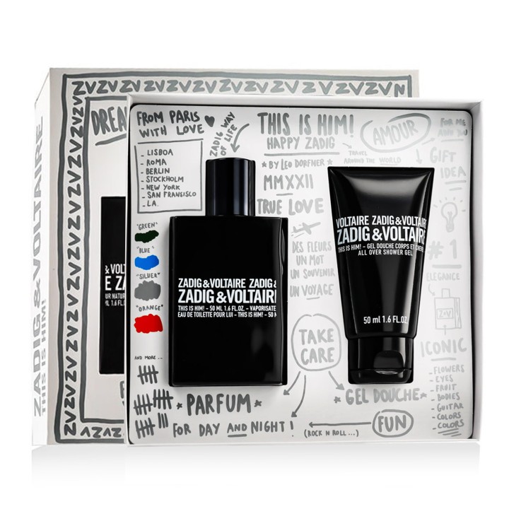 Zadig & Voltaire This is Him EDT 50 ml + SG 50 ml (uomo)