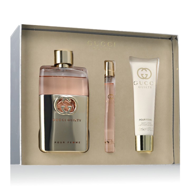 Gucci Guilty Pour Femme EDT 90 ml + EDT MINI 10 ml + BL 50 ml (dames)