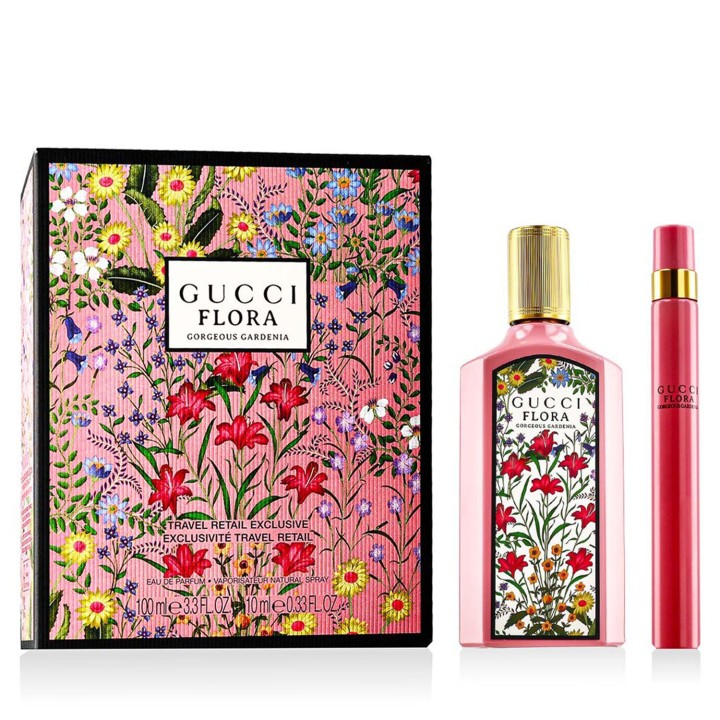 Gucci Flora Gorgeous Gardenia EDP 100 ml + EDP MINI 10 ml (damen)