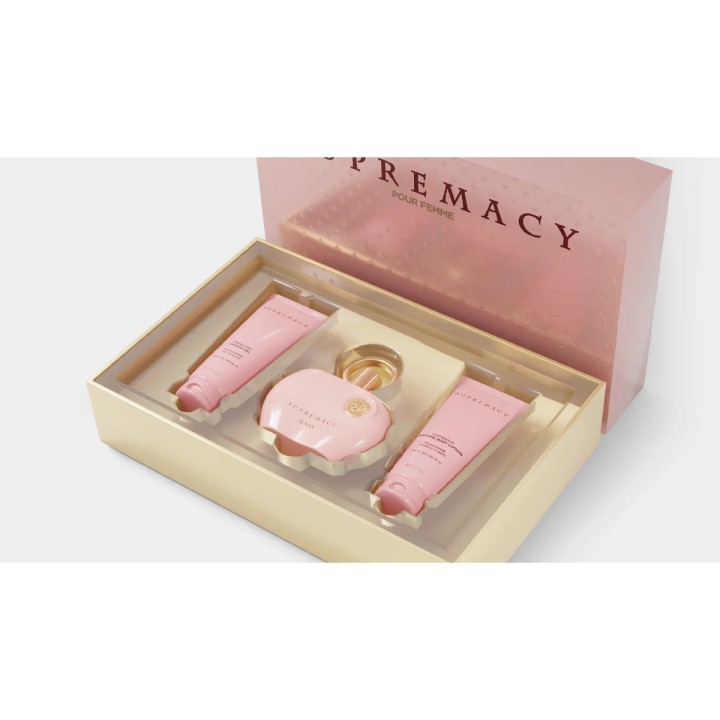 Afnan Supremacy Pink EDP 100 ml + SG 100 ml + BL 100 ml (mujer)