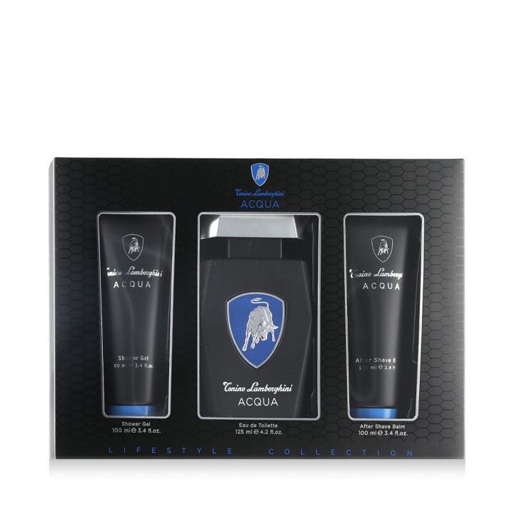 Tonino Lamborghini Acqua EDT 125 ml + ASB 100 ml + SG 100 ml (uomo)