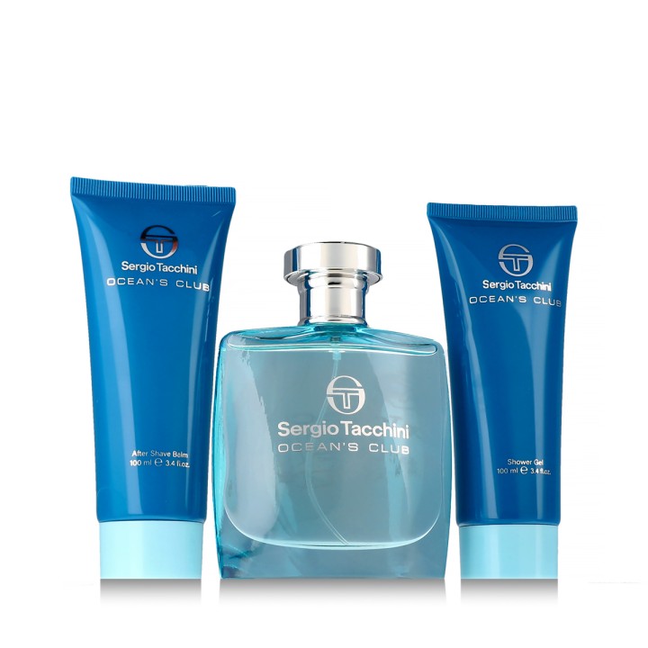 Sergio Tacchini Ocean's Club EDT 100 ml + ASB 100 ml + SG 100 ml (hombre)