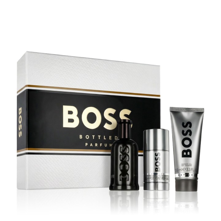 Boss Bottled Parfum 100 ml + DST 75 ml + SG 100 ml (heren)