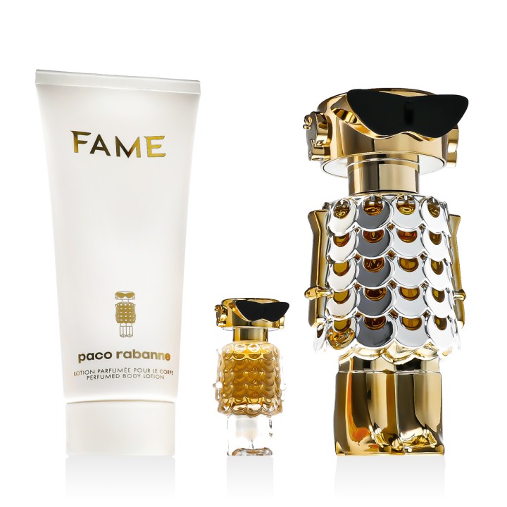 Rabanne Fame EDP 80 ml + EDP MINI 4 ml + BL 100 ml (donna)