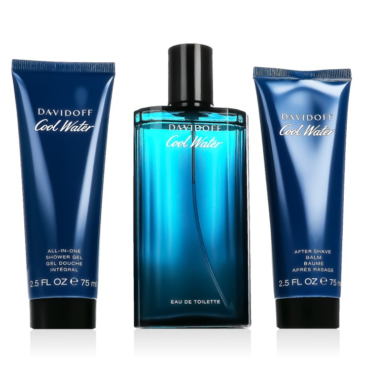Davidoff Cool Water for Men EDT 125 ml + ASB 75 ml + SG 75 ml (herren)