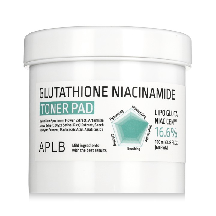 APLB Glutathione Niacinamide 16.6% Toner Pad 60 pcs
